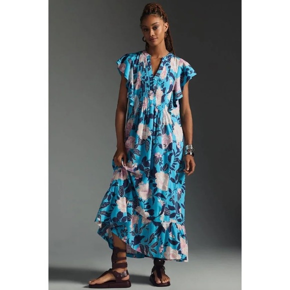 Anthropologie Dresses & Skirts - Maeve by Anthropologie The Cassandra Maxi Dress in Botanical Motif